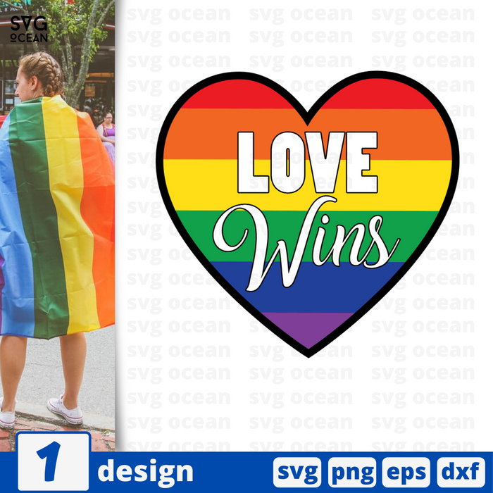 Love wins SVG vector bundle - Svg Ocean