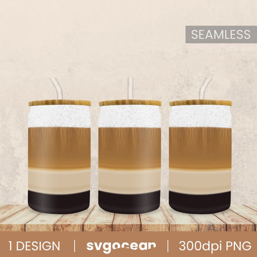 Coffee Can Glass  - Svg Ocean