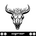 Cow Skull With Flowers SVG Free - Svg Ocean