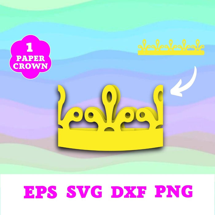 Paper Crown Template - Svg Ocean