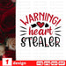 Warning! Heart stealer SVG vector bundle - Svg Ocean