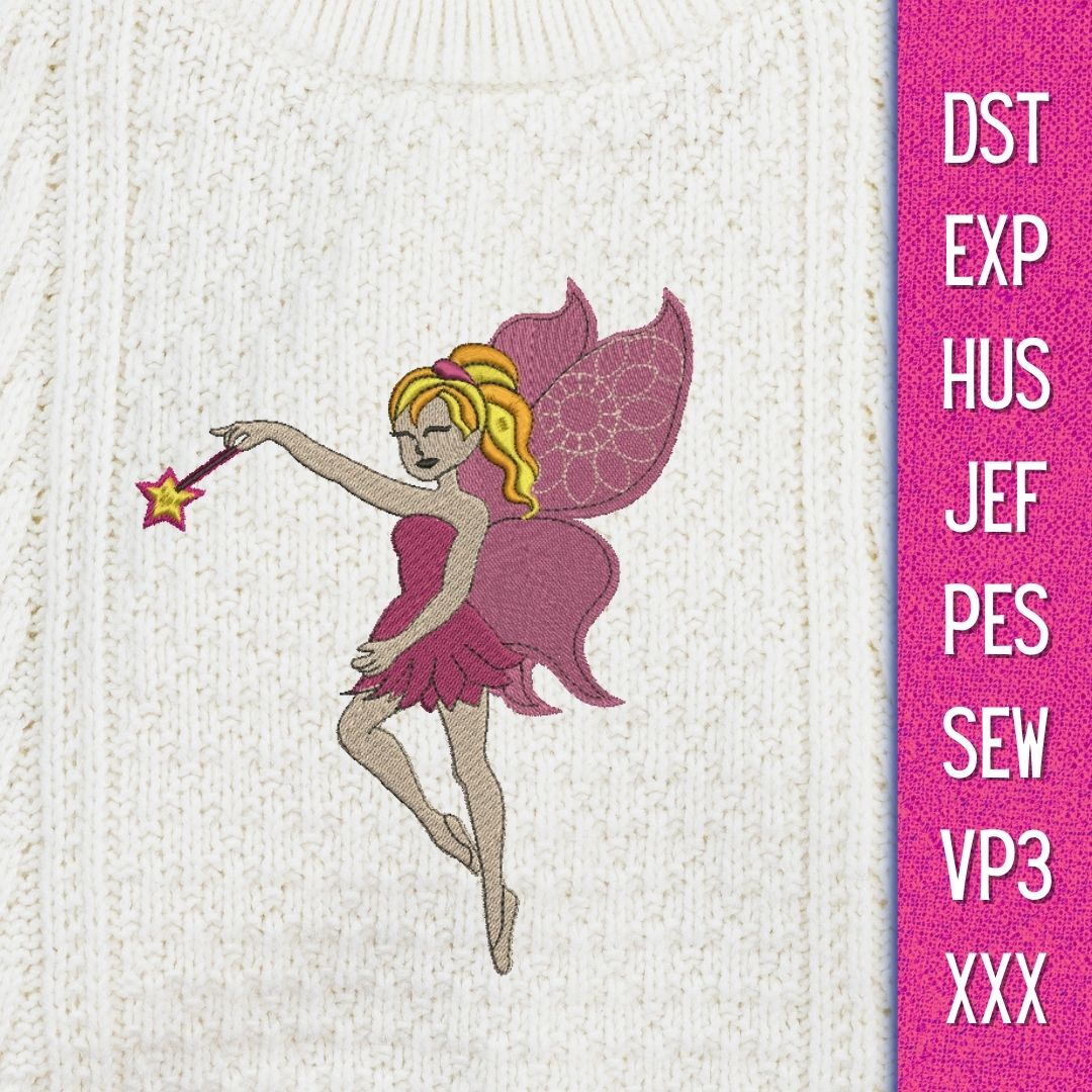 FREE Fairy Embroidery Designs - Svg Ocean — svgocean