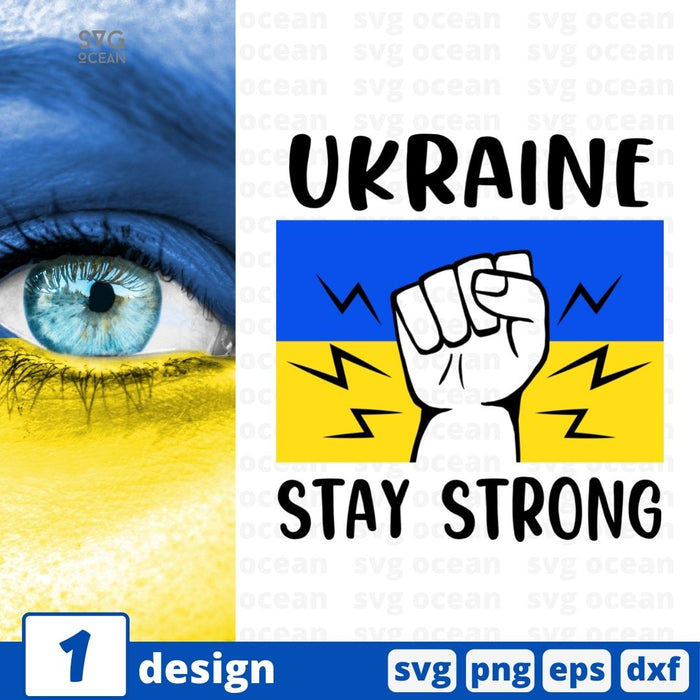 Ukraine stay strong SVG Cut File - Svg Ocean