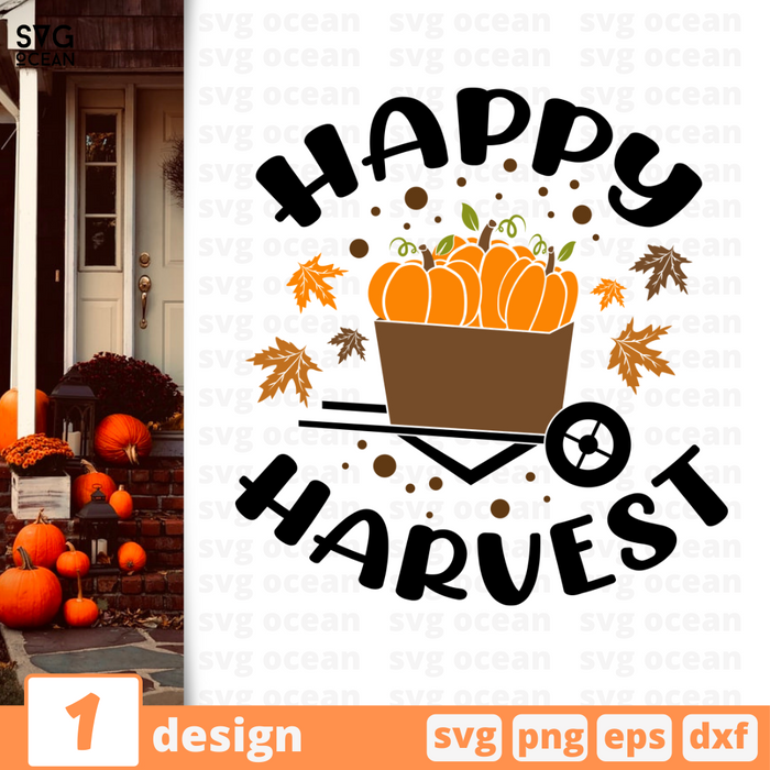 Happy harvest SVG vector bundle - Svg Ocean