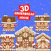 3D Gingerbread House SVG Bundle - Svg Ocean