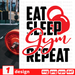 Eat Sleep Gym Repeat SVG vector bundle - Svg Ocean