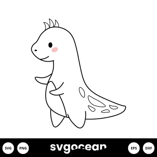 Cute Dino Svg - Svg Ocean