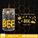 Bee Can Glass Wrap SVG - Svg Ocean