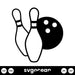 Bowling Ball SVG - Svg Ocean
