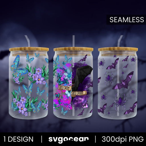 Halloween Can Glass Sublimation - Svg Ocean