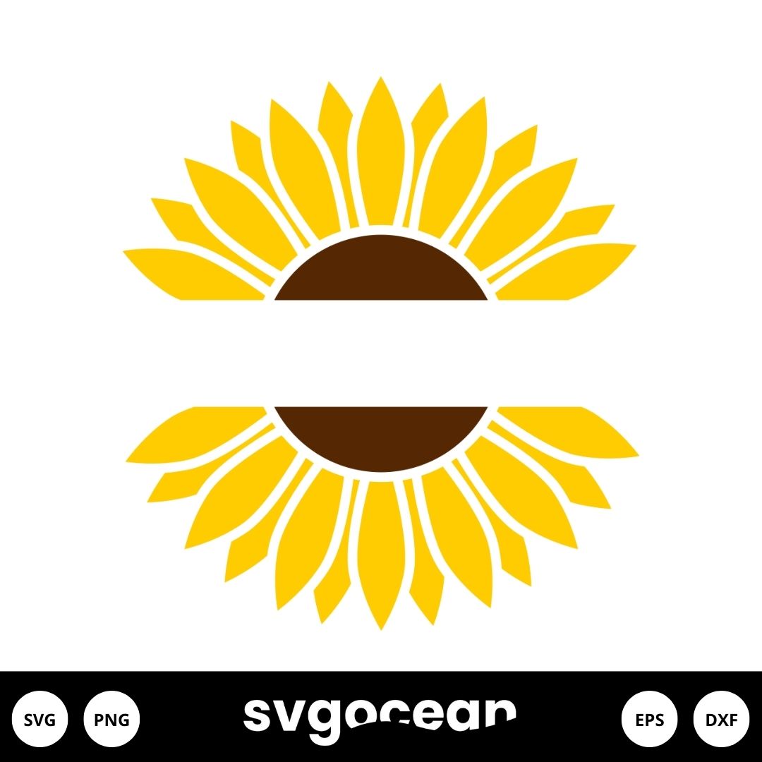 Sunflower Monogram SVG - Free Sunflower Monogram SVG Download - svg art