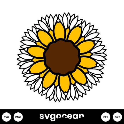 Sunflower Mandala SVG - Svg Ocean
