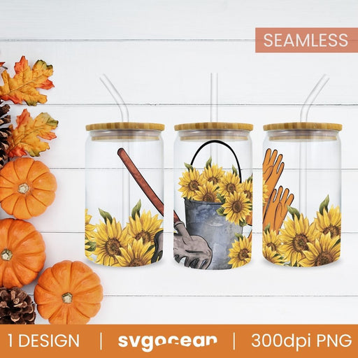 Autumn Can Glass Wrap For Libbey Glass - Svg Ocean