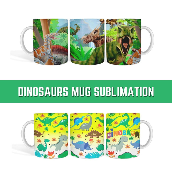Dinosaurs Mug Sublimation - Svg Ocean