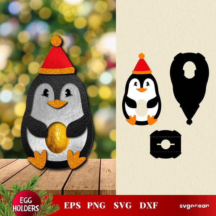 Penguin Egg Holder SVG vector for instant download - Svg Ocean — svgocean