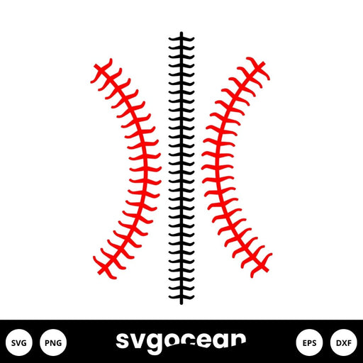 Baseball Stitches SVG - Svg Ocean