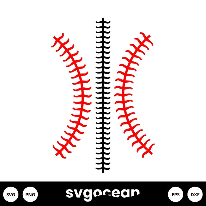 Baseball Stitches SVG - Svg Ocean