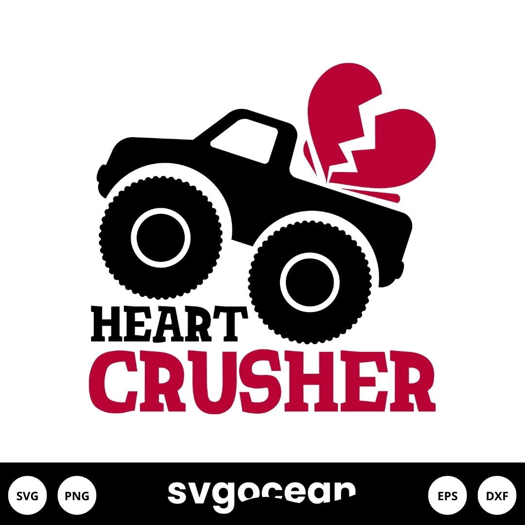 Heart Crusher SVG vector for instant download - Svg Ocean — svgocean