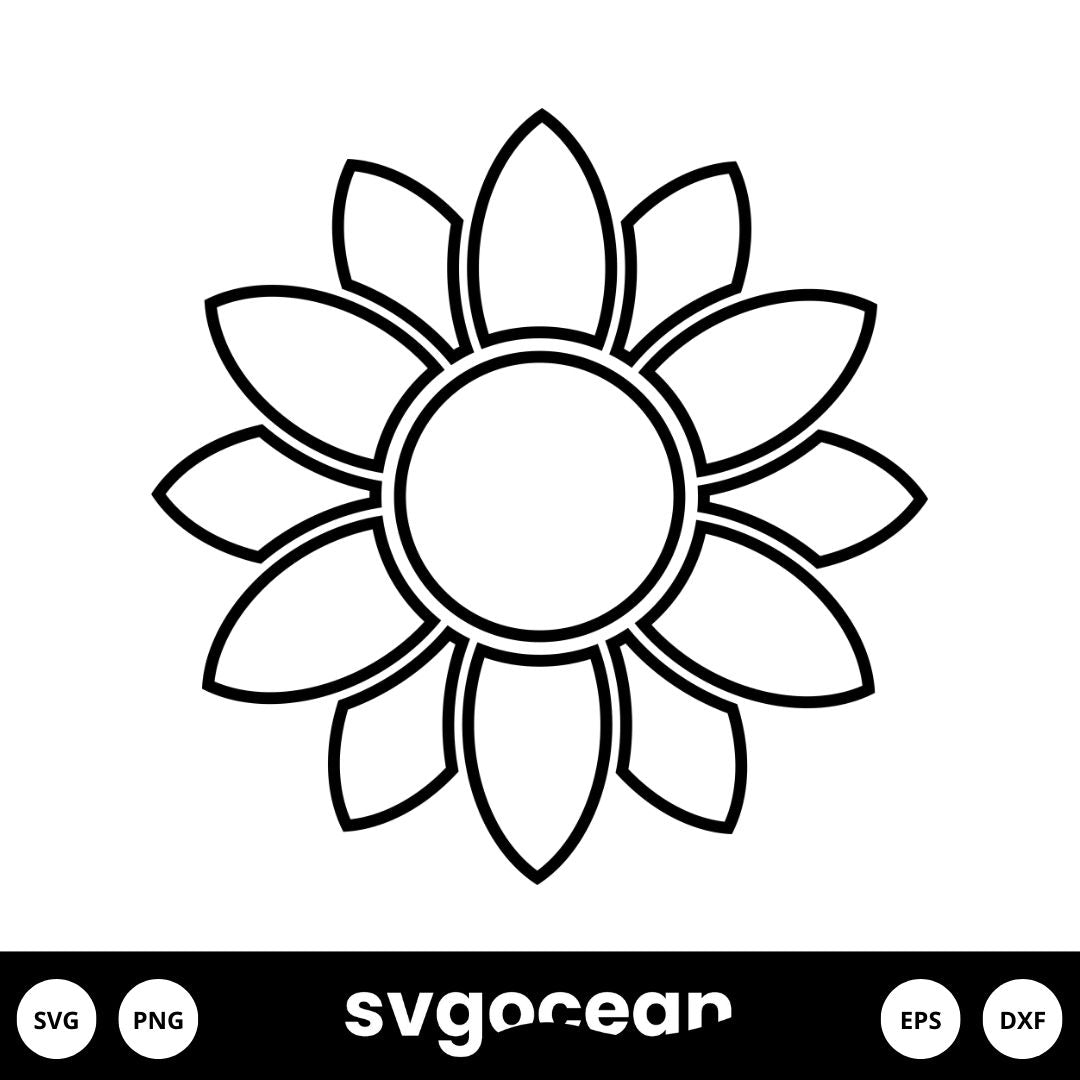 Sunflower Outlines