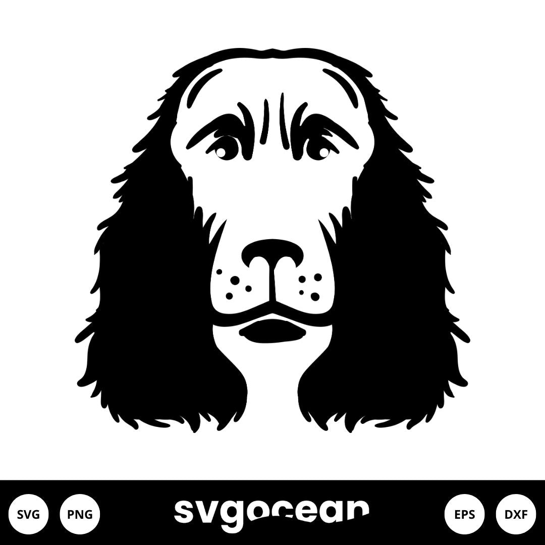Cocker Spaniel Smiling Vector Cocker Spaniel Svg vector for instant download - Svg Ocean — svgocean
