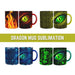 Dragon Mug Sublimation - Svg Ocean