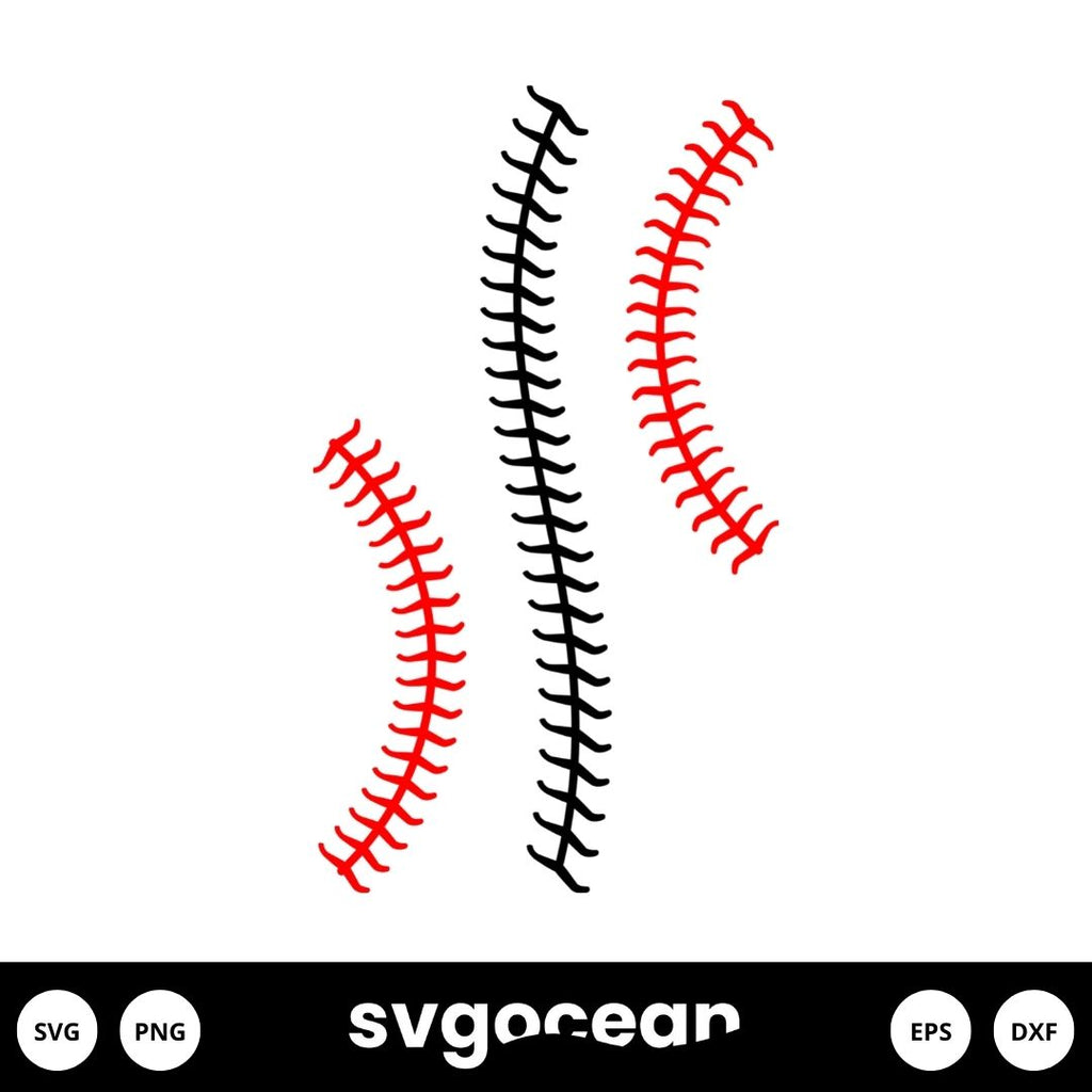 Baseball Stitches SVG Free vector for instant download - Svg Ocean —  svgocean