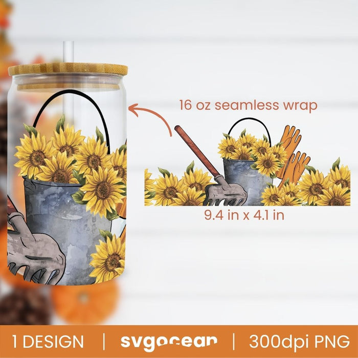 Autumn Can Glass Wrap For Libbey Glass - Svg Ocean