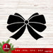 Christmas Bow Silhouette - Svg Ocean