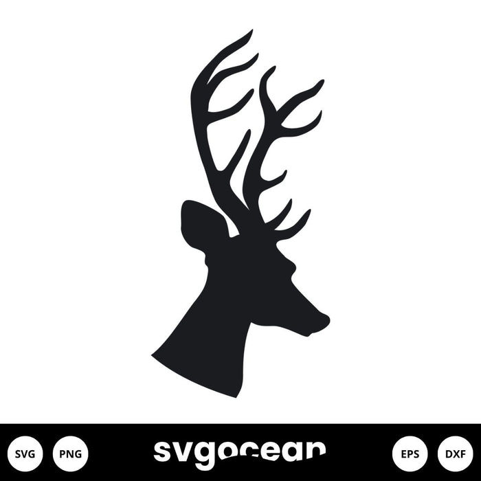 Deer Head Svg - Svg Ocean