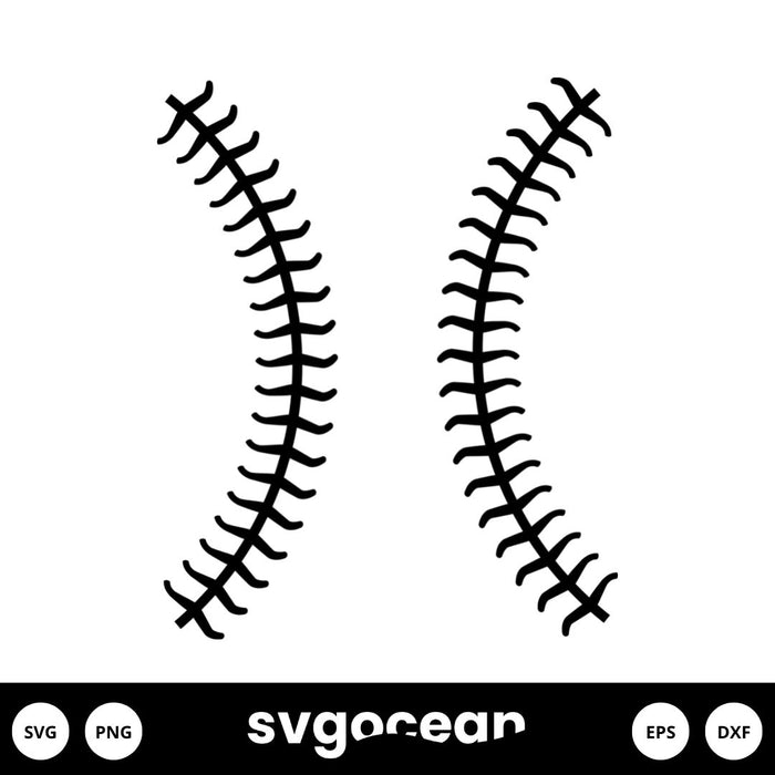 Baseball Stitch SVG Free - Svg Ocean