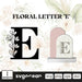 Herbal Letter E SVG - Svg Ocean