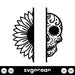 Sunflower Skull SVG - Svg Ocean