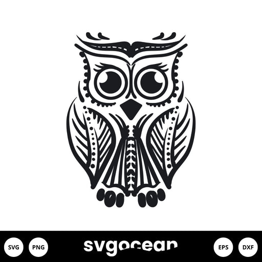 Owl Mandala Svg - Svg Ocean