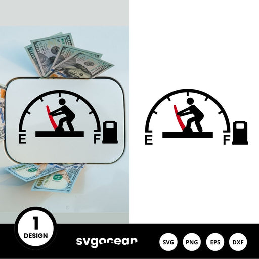 Fuel Gauge Indicator SVG - Svg Ocean