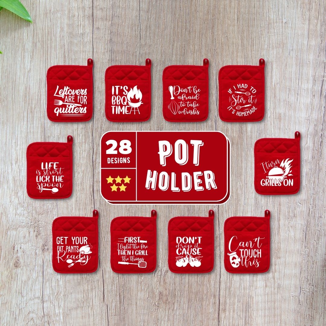 Pot Holder SVG Bundle vector for instant download - Svg Ocean — svgocean