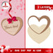 Valentine Heart Tags Laser Cut File - svgocean