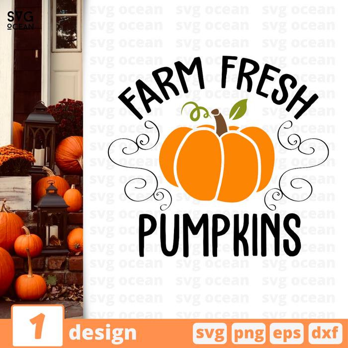 Farm Fresh Pumpkins SVG vector bundle - Svg Ocean