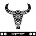 Cow Skull With Flowers SVG - Svg Ocean