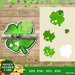 3D St Patrick's Shamrock Free Money Holder SVG - svgocean