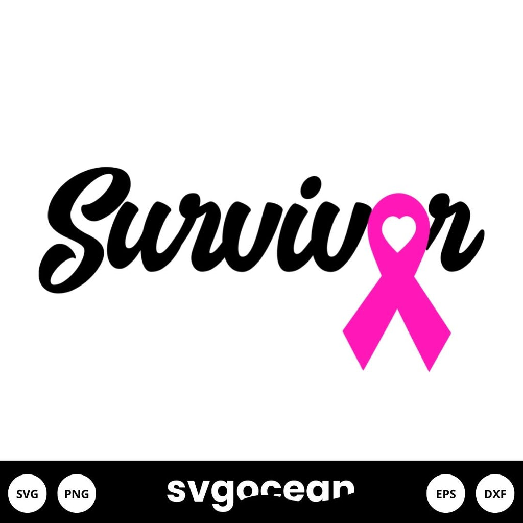 Breast Cancer Survivor Svg vector for instant download - Svg Ocean —  svgocean