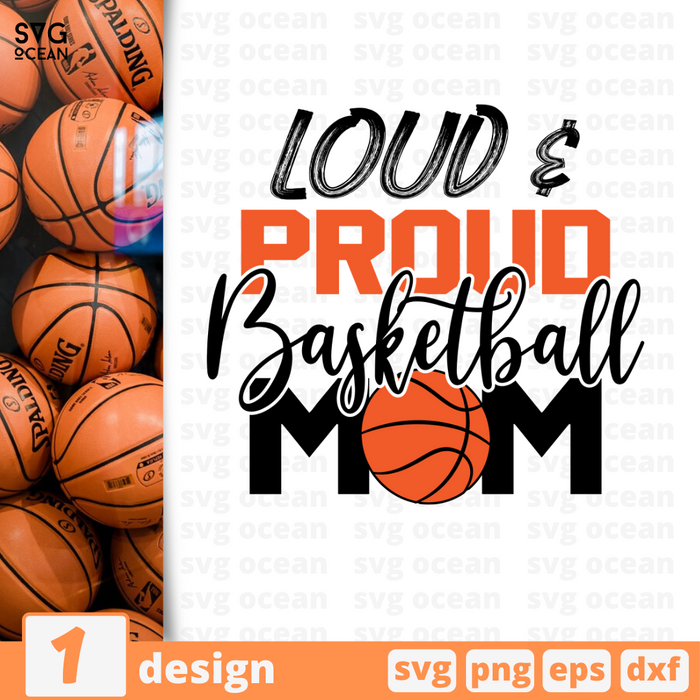 Basketball Mom SVG, PNG, PDF, Basketball svg, mom svg, Basketball Clipart,  Sports svg