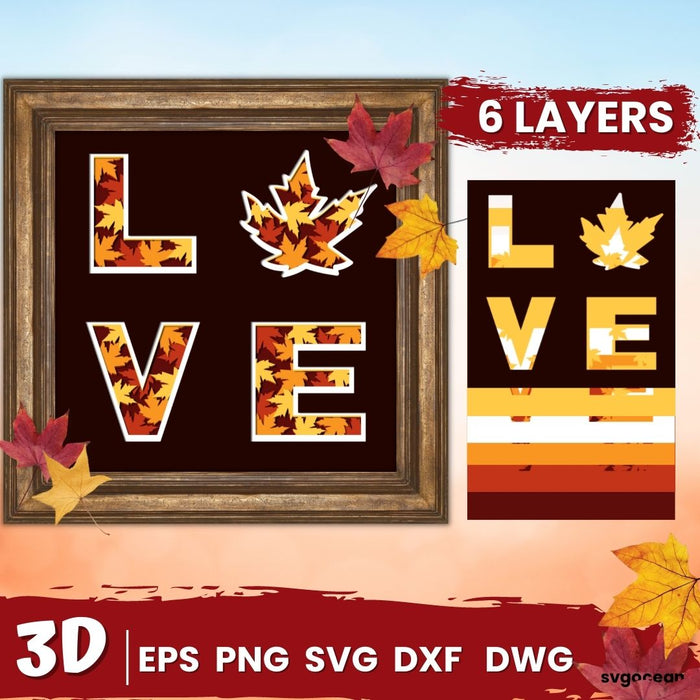 Fall Shadow Sign Fall Shadow Box Svg Bundle vector for instant download - Svg Ocean ...