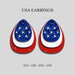 United States Earrings SVG - Svg Ocean