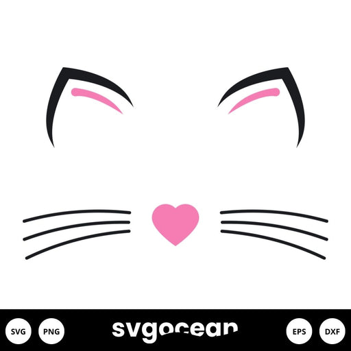 Cat Ear Svg - Svg Ocean