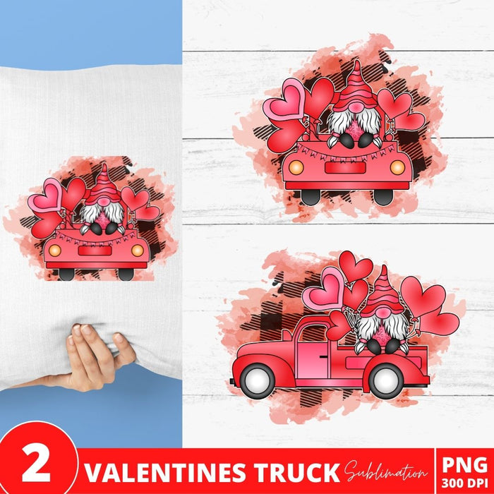 Valentines Truck Sublimation Bundle - Svg Ocean