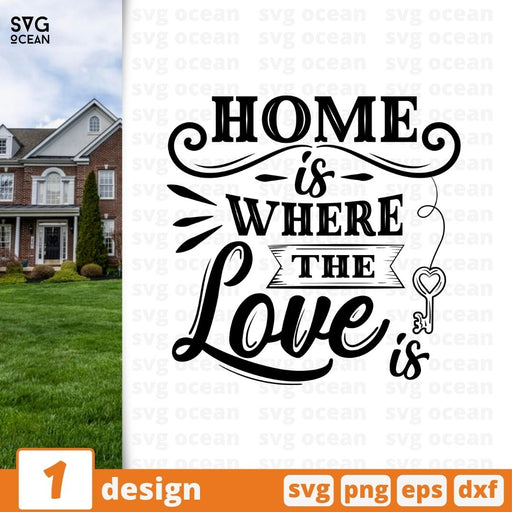 Home is where the love is SVG vector bundle - Svg Ocean