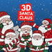 3D Santa Claus SVG Bundle - Svg Ocean