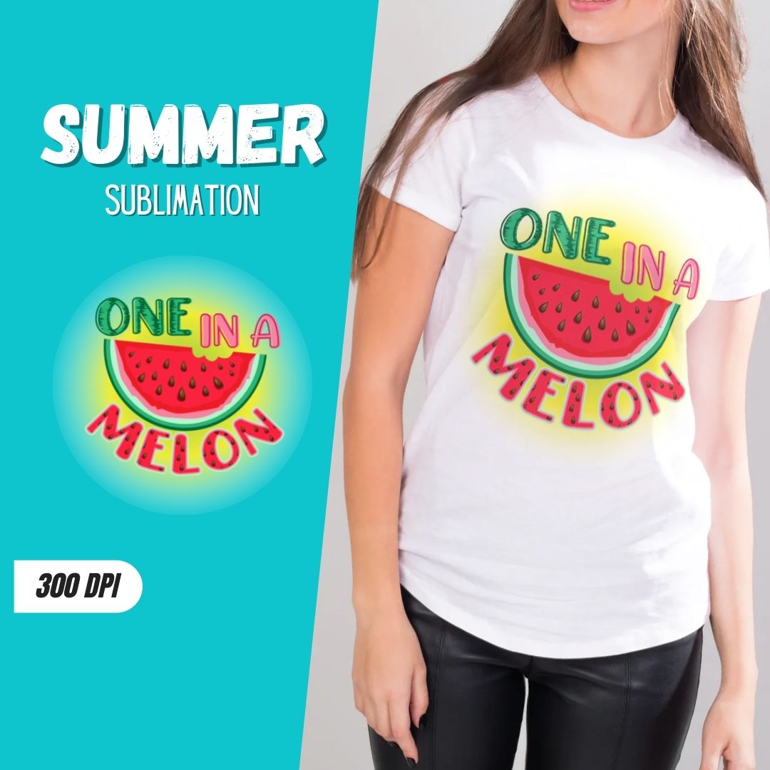 One in a melon Sublimation vector for instant download - Svg Ocean ...
