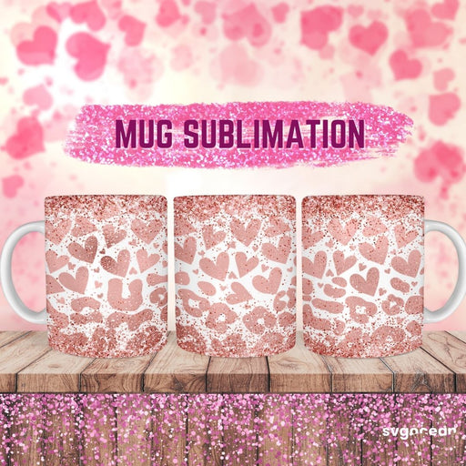 Valentine’s Leopard Mug Sublimation - svgocean