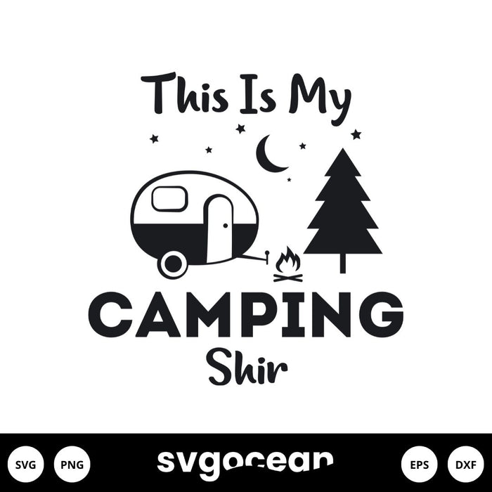 Camp Shirt Svg - Svg Ocean